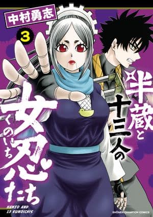 半蔵と十三人の女忍たち 第3巻 表紙