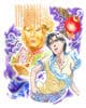 海の女神と旅立つ船